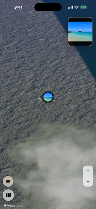 TraceBack revisiting a beach photo from an aerial map