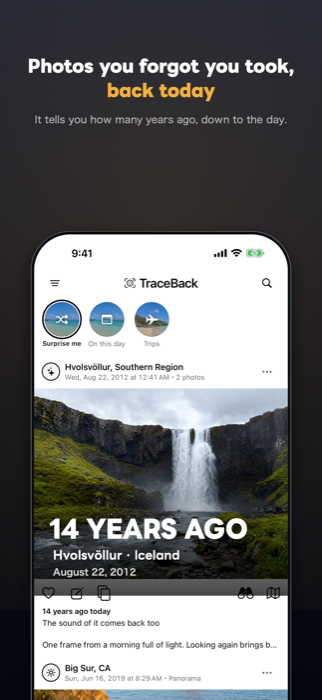 TraceBack returning a forgotten Iceland photo fourteen years later